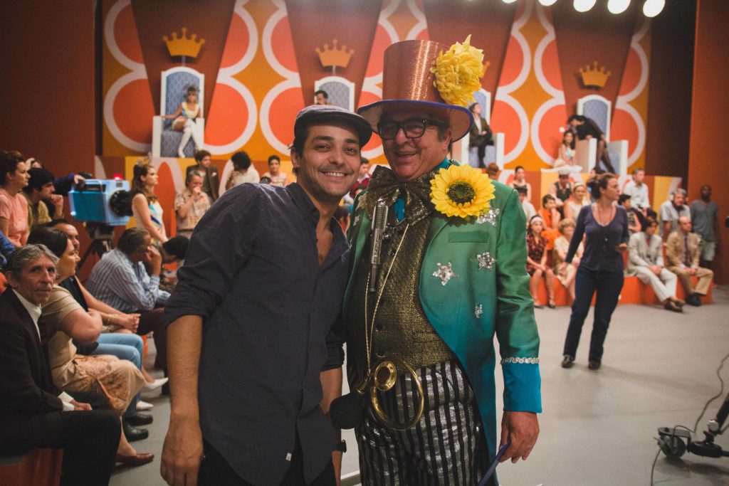 Foto de bastidores. Stepan e Sterblich juntos no palco