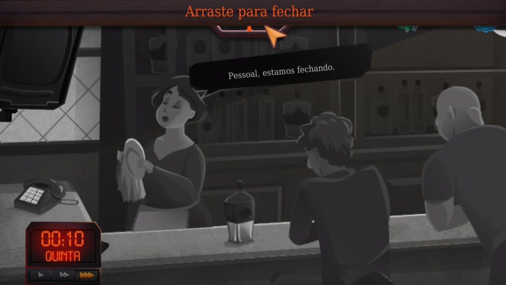Tela de encerramento