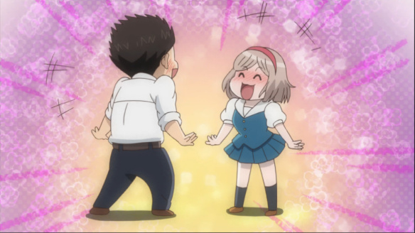 Personagens do anime The Highschool Life of a Fudanshi Sakaguchi e Nishihara