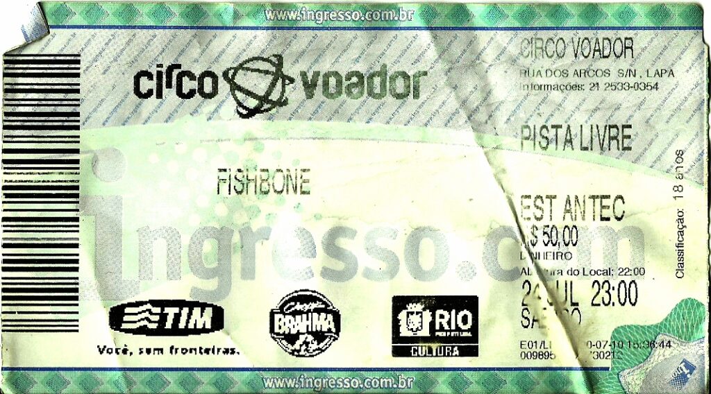Fishbone pela primeira vez no Brasil