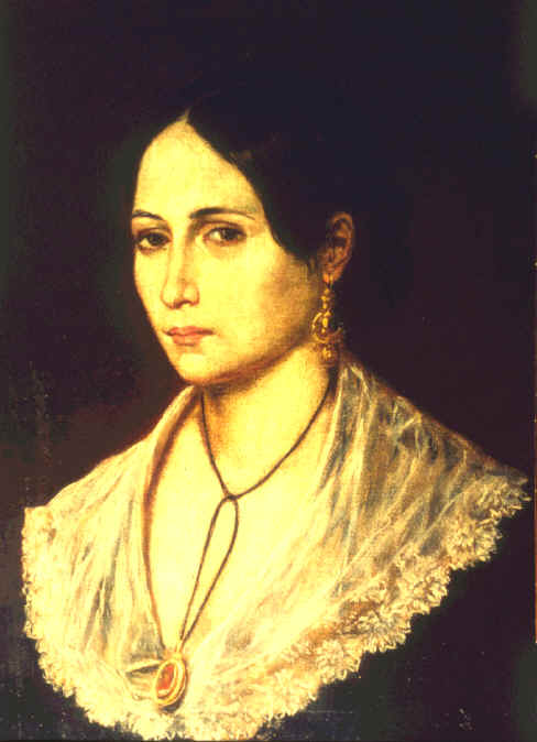 Anita Garibaldi representada pelo pintor genovês Gaetano Gallino, em 1845 na cidade de Montevidéu. É o único retrato existente tomado realmente de Anita.