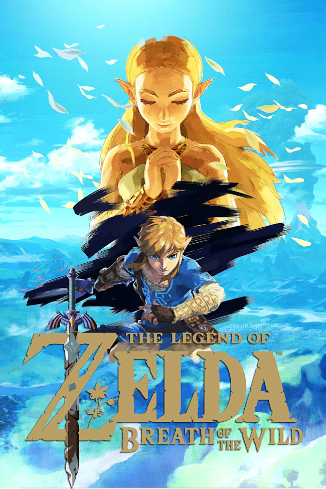 Poster feito por fãs de The Legend of Zelda Breath of the Wild