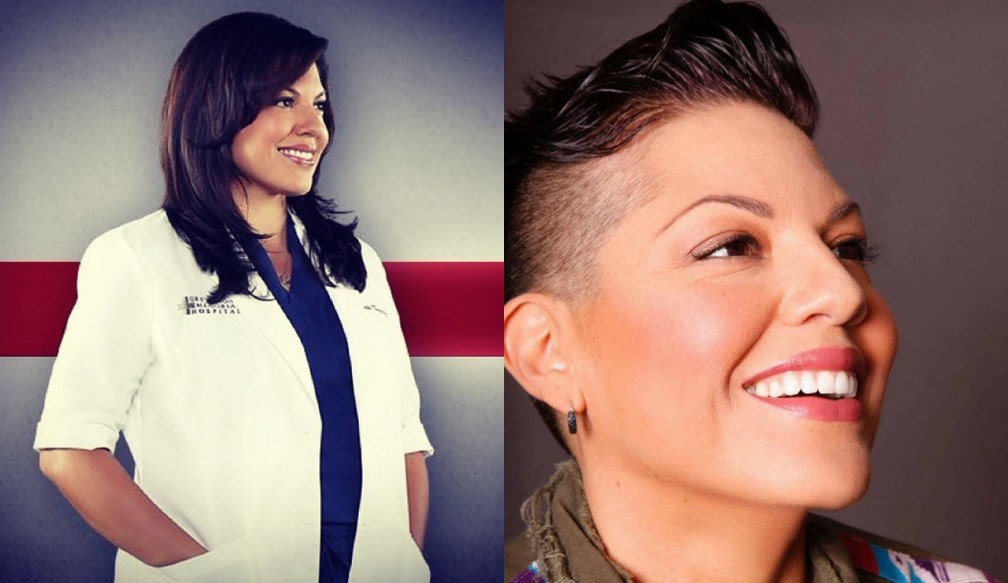 Callie Torres, interpretada por Sara Ramirez que também faz parte da comunidade LGBTQIA